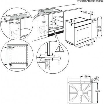 Zanussi ZOB33701MR Φούρνος άνω Πάγκου 72lt χωρίς Εστίες Π59.4εκ. Μπεζ